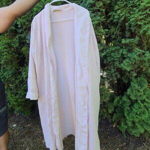 Vintage Nordstrom 90s Womens Thick Warm Cozy Soft Preppy Barbiecore Bath Robe